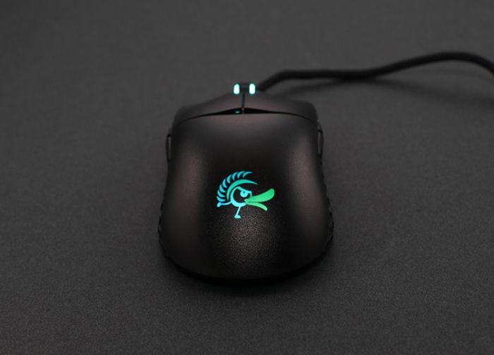 Миша Ducky Feather Blue Edition RGB BLACK