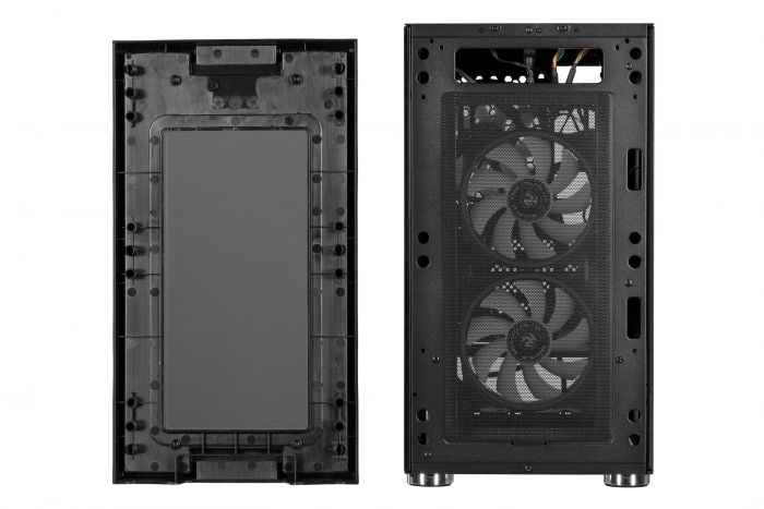 Корпус 2E GAMING CLARUS (GM5) MiniT, 2xUSB2.0,1xUSB3.0, 2x140мм ARGB,1x120мм ARGB, скло (передня/бічна панель),без БЖ,чорний