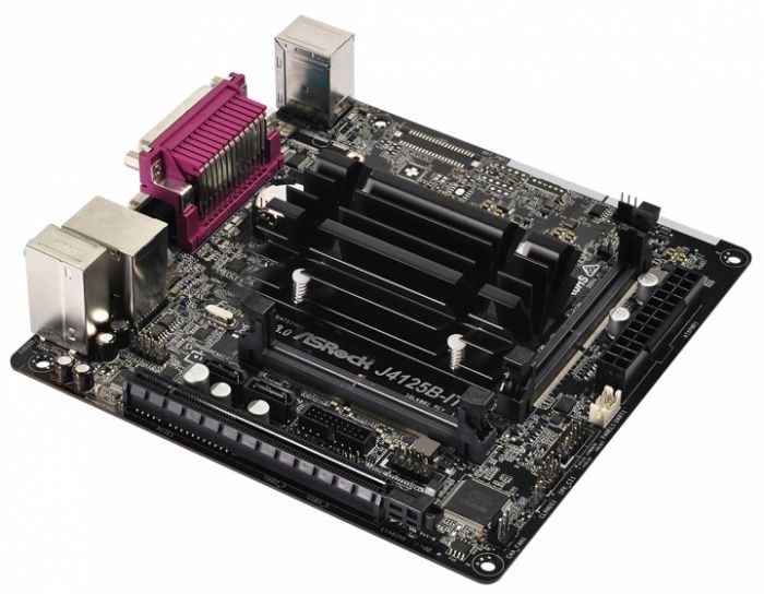 Материнcька плата ASRock J4125B-ITX CPU Quad-Core (2.7Hz) 2xDDR4 SO-DIMM HDMI-VGA COM+LPT (!) mITX