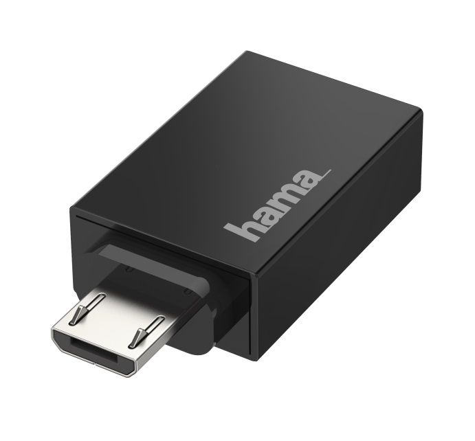 Адаптер Hama OTG Micro USB - USB 2.0 Black