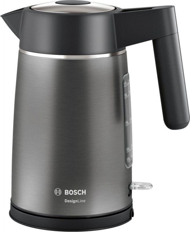 Електрочайник Bosch 1.7л, метал, cірий