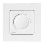 Терморегулятор Danfoss Icon Dial, +5...30° C, механічний, дротовий, накладний, 230V, білий