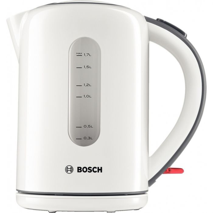 Електрочайник Bosch, 1.7л, метал, білий