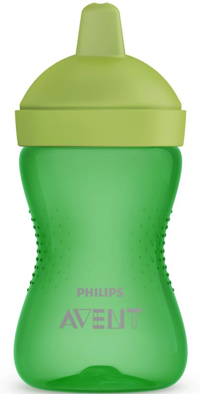 Чашка-непроливайка, з твердим носиком, зелена, 18міс+, 300 мл SCF804/03