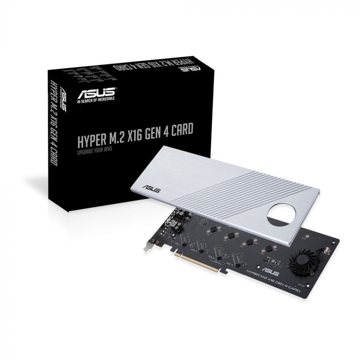Плата-адаптер PCIe ASUS Hyper M.2 X16 PCIe 3.0 X4 Expansion Card GEN 4