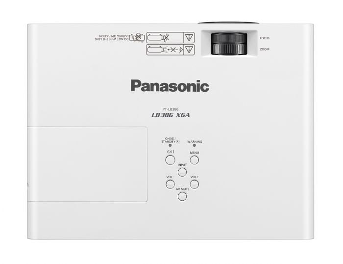 Проектор Panasonic PT-LB386 (3LCD, XGA, 3800 ANSI lm) білий