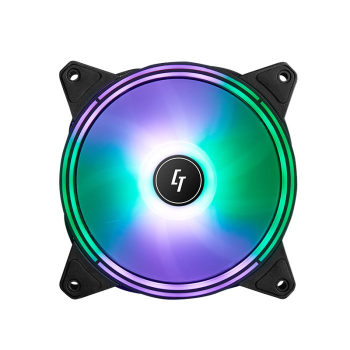Корпусний вентилятор CHIEFTEC Chieftronic NOVA ARGB fan,120мм,1600об/хв,4pin PWM+3pin ARGB,16dBa,Single pack w/o HUB