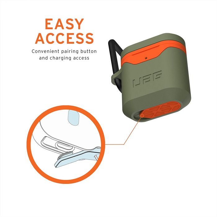 Чохол UAG для Apple Airpods Std. Issue Hard 001 (V2), Olive/Orange