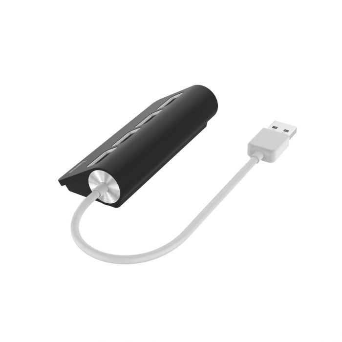 USB-хаб Hama 4 Ports USB 2.0 Black/White