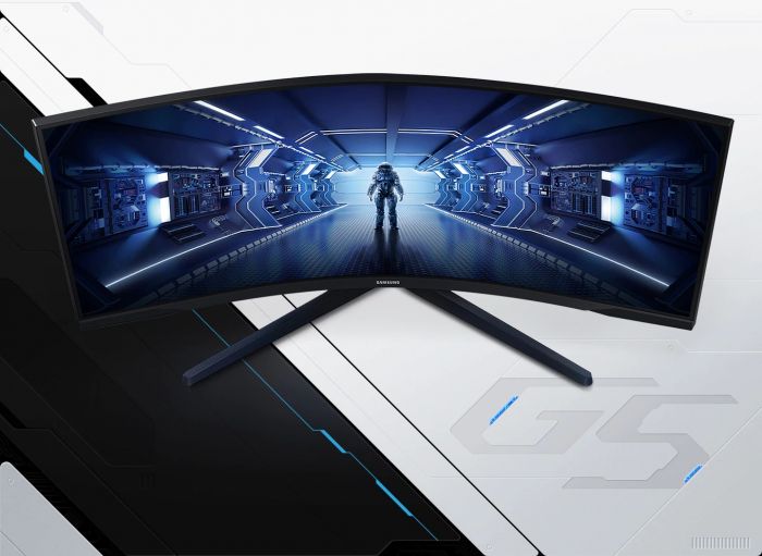 Монітор LCD 34" Samsung Odyssey G5 C34G55TWW D-Sub, 2xHDMI, DP, VA, 3440x1440, 21:9, 165Hz, 1ms