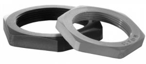 Гайка DKC з метричною різьбою М25х1.5, РА6, чорна