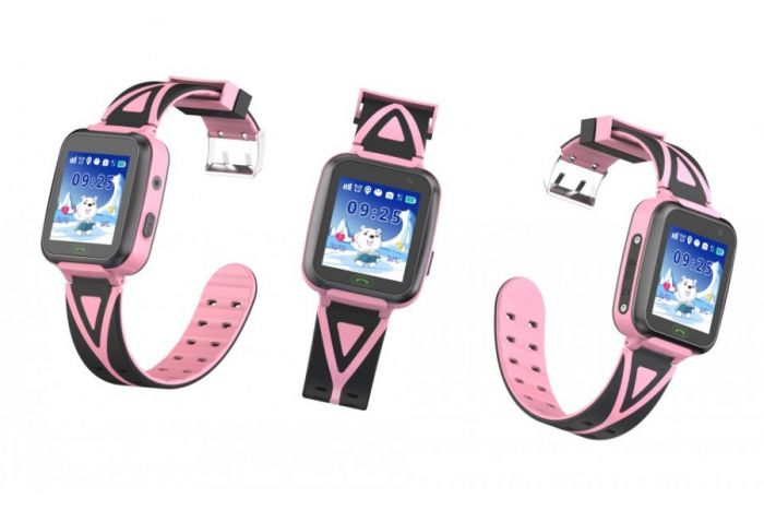 Дитячий GPS годинник-телефон GOGPS ME К07 рожевий