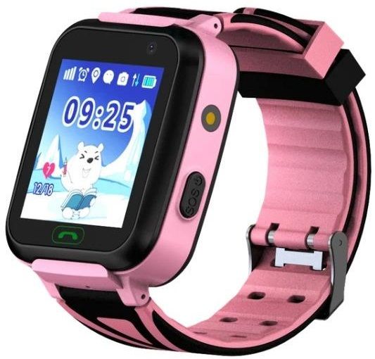 Дитячий GPS годинник-телефон GOGPS ME К07 рожевий
