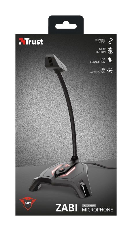 Мікрофон для ПК Trust GXT 215 Zabi LED-Illuminated USB Gaming Black