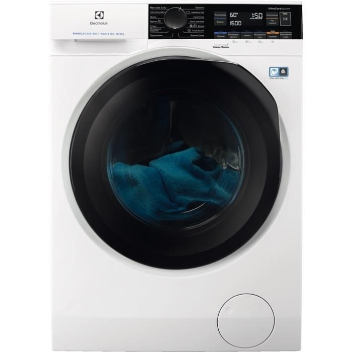 Прально-сушильна машина Electrolux EW8W261BU, 10кг (6кг), 1600, A, Пара, глибина 63см, Дисплей, Білий