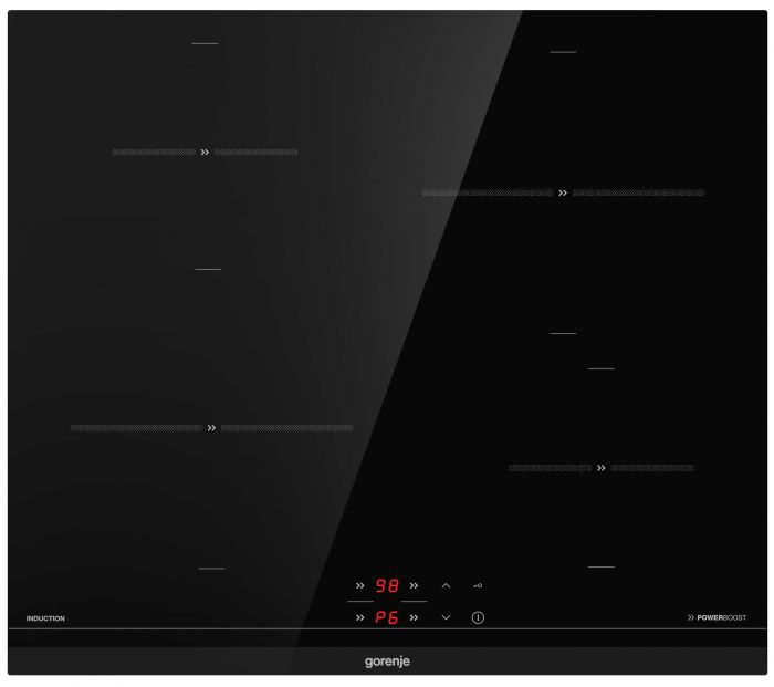 Варильна поверхня Gorenje IT640BCSC/індукц/сенс.упр/ PowerBoost -швидкий нагрів/ таймер/шліф.край/чорна