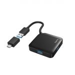 USB-хаб Hama 4 Ports USB 3.2, USB-C Adapter Black USB-хаб Hama 4 Ports USB 3.2, USB-C Adapter Black