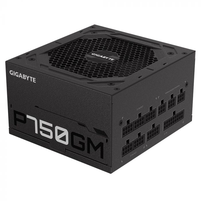 Блок живлення GIGABYTE P750GM (750W) 80+GOLD, aPFC, 12см,20+4/2*4+4/8*SATA/4*PCIe/4,модульний