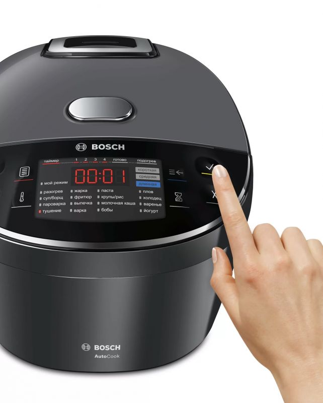 Мультиварка Bosch MUC22B42RU - 900Вт/5л/48 прогр/чорний