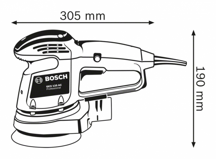 Шліфмашина эксцентрикова Bosch GEX 34-125
