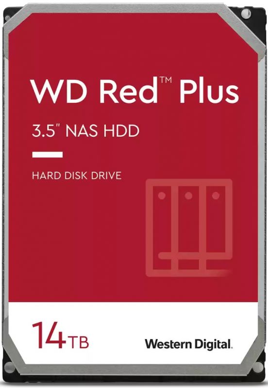Жорсткий диск WD 14TB 3.5" 7200 512MB SATA Red Plus NAS