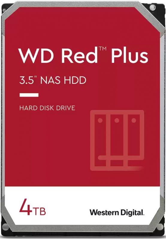 Жорсткий диск WD  4TB 3.5" 5400 128MB SATA Red Plus NAS