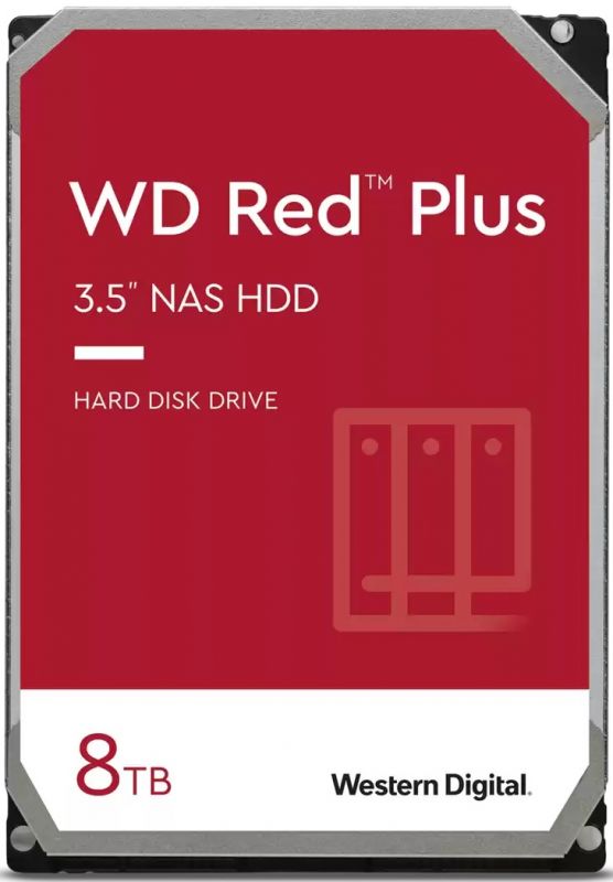 Жорсткий диск WD  8TB 3.5" 7200 256MB SATA Red Plus NAS