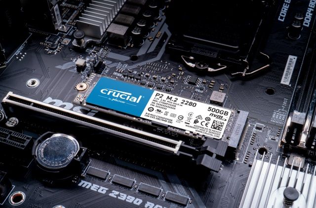 Накопичувач SSD Crucial M.2 500GB PCIe 3.0 x4 P2