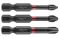 Біти ударні GRAPHITE, 3 од., 1/4", PH1/2/3 x 50мм, сталь S2