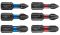 Біти ударні GRAPHITE, 6 од., 1/4", PH1/2/3 x 25мм, PZ1/2/3 x 25мм, сталь S2