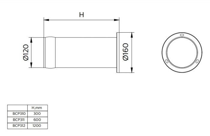 Парковий світильник стовпчик Philips BCP312 LED760/WW 15W 100-240V Cyl BK 120мм