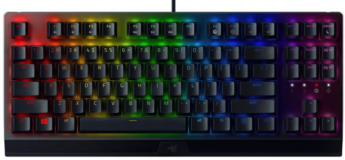 Клавіатура ігрова Razer™ BlackWidow V3 TKL Green Switch USB US RGB, Black