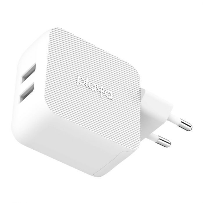 Мережевий ЗП Playa by Belkin Home Charger 12W DUAL USB 2.4A, white