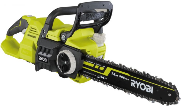 Ryobi Пила ланцюгова RY36CSX35A-0 акумуляторна, 36В, Oregon 35см, 3/8 ", 4.0кг (без АКБ і ЗП)