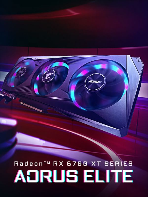 Відеокарта GIGABYTE Radeon RX 6700 XT 12GB GDDR6 AORUS ELITE