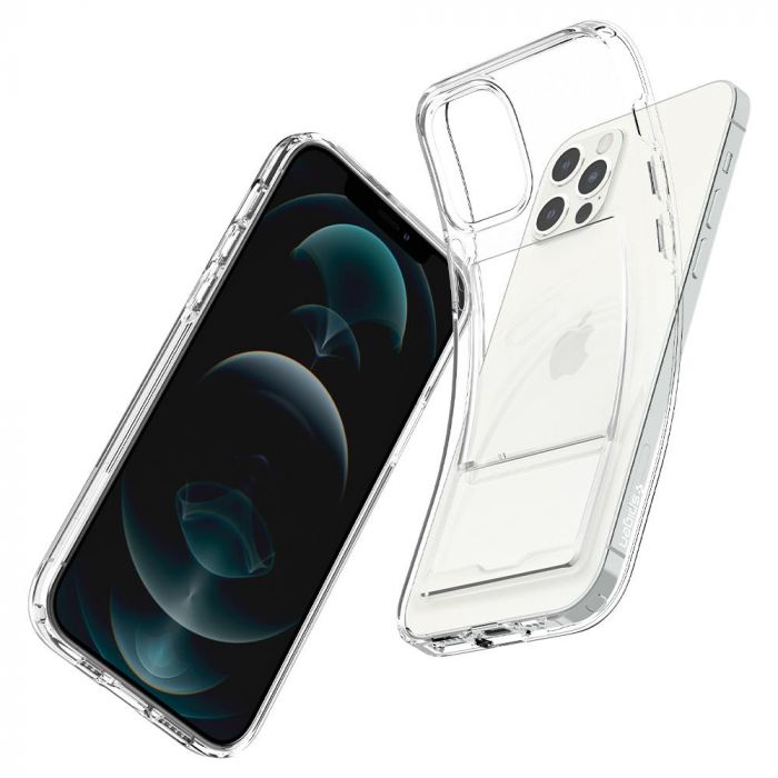 Чохол Spigen для Apple iPhone 12 /12 Pro Crystal Slot, Crystal Clear