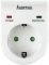 Мережевий адаптер Hama захищає від перенапруги, колір білий