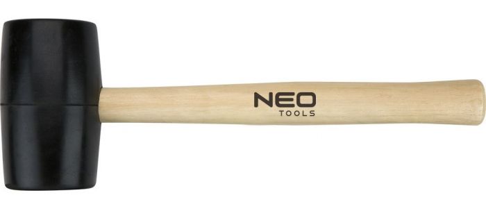 Киянка гумова NEO 50 мм, 340 г, рукоятка дерев'яна
