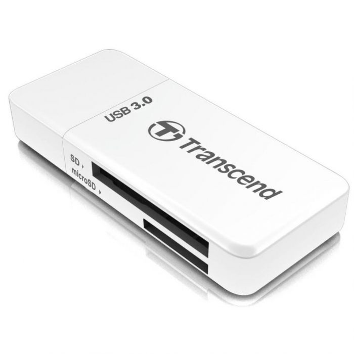 Кардрідер Transcend USB 3.0 microSD/SD White
