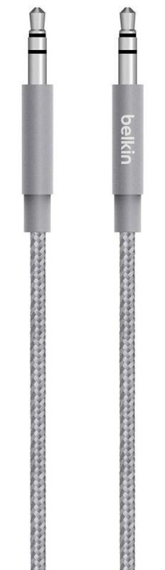 Кабель Belkin jack 3.5mm - jack 3.5mm Premium 1.2m, gray