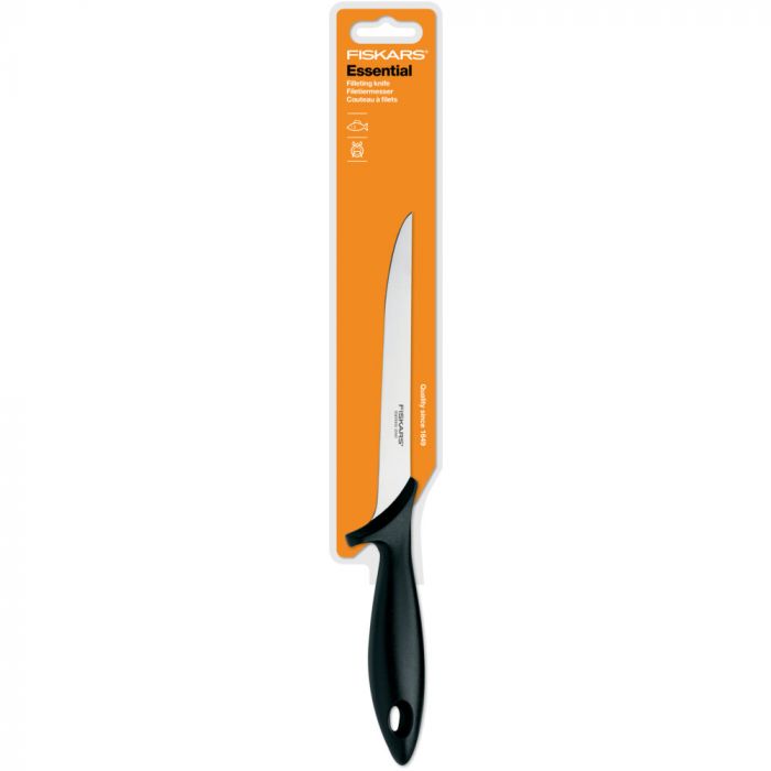 Ніж філейний з гнучким лезом Fiskars Essential, 18 см