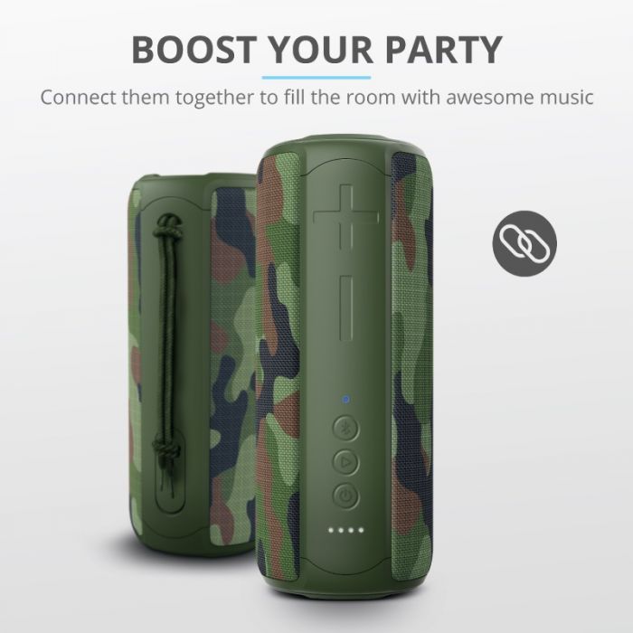 Акустична система Trust Caro Max Powerful Bluetooth Speaker Camo