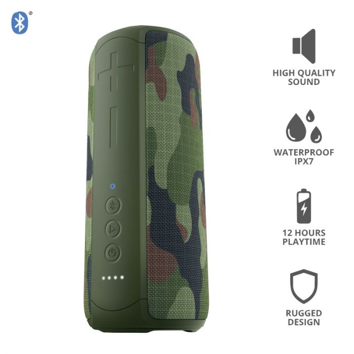 Акустична система Trust Caro Max Powerful Bluetooth Speaker Camo