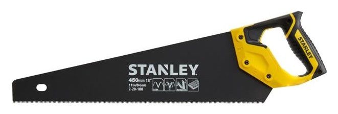 Ножівка по дереву Stanley "Jet-Cut 2 X Laminator", тригранна форма зуба, TPI11, 450мм