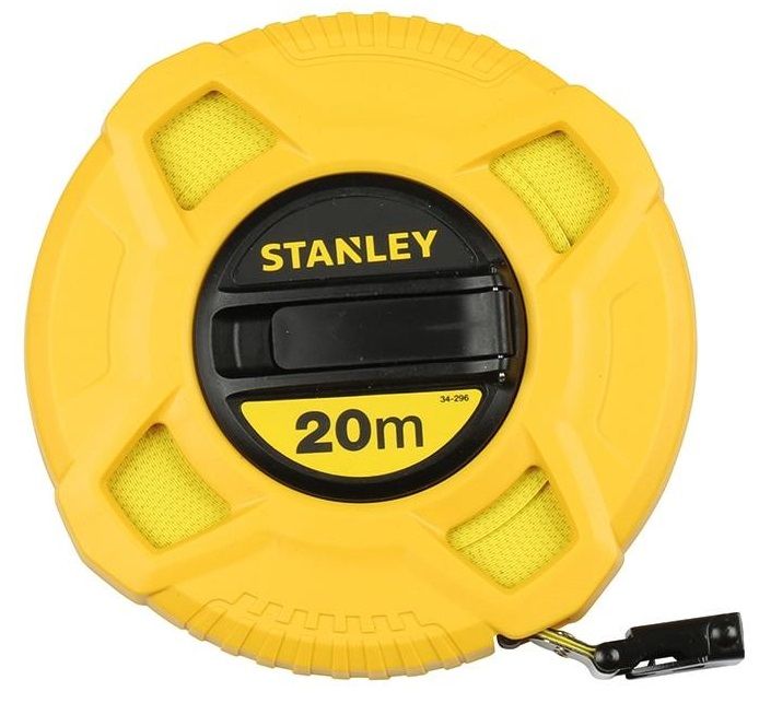 Рулетка Stanley "Longtape Fiberglass", ударостійкий корпус з АБС-пластику, 20м х 12.7мм