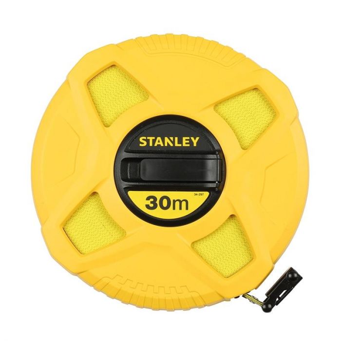 Рулетка Stanley "Longtape Fiberglass", удароміцний корпус з АБС-пластику, 30м х 12.7мм