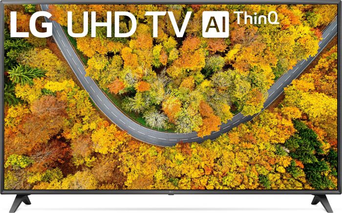 Телевiзор 75" LED 4K LG 75UP75006LC Smart, WebOS, Чорний