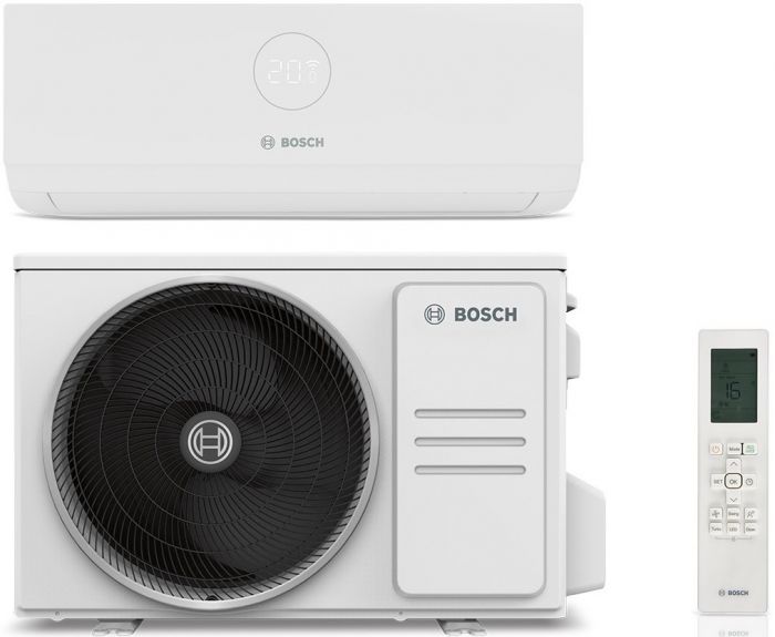 Кондиціонер Bosch CL3000i RAC 5,3, 18000 BTU, інвертор, 55 м2, A++/A+, R32, Wi-Fi ready, білий