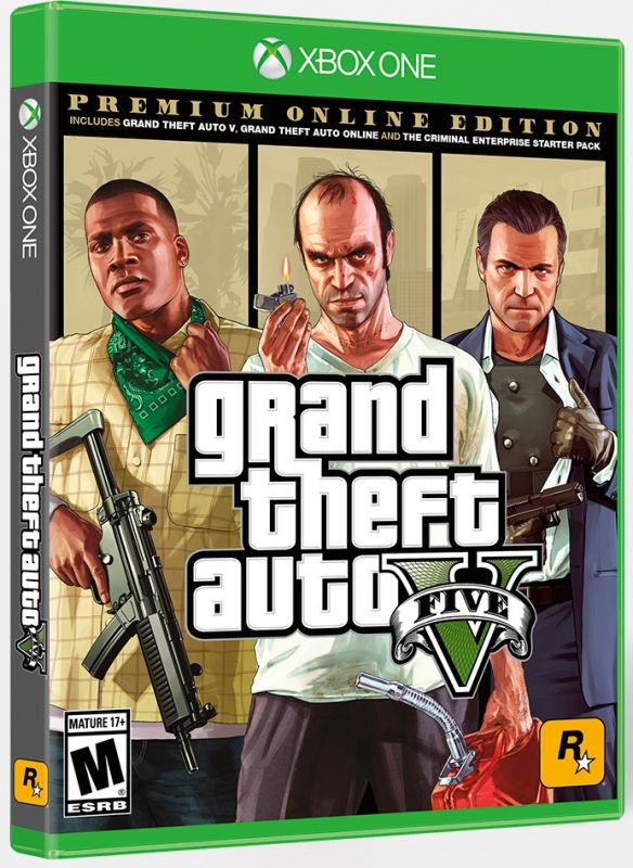 Програмний продукт на BD диску Grand Theft Auto V Premium Online Edition [Xbox One, Blu-Ray диск]