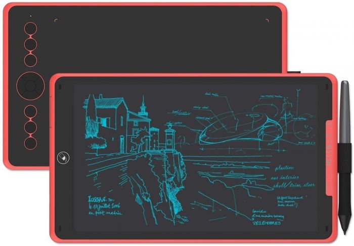 Графічний планшет Huion Inspiroy Ink H320M, Coral red